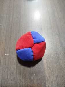 Red Blue Footbag <b>Hacky</b> <b>Sack</b> Soft Foam Juggling Ball Training Toy Unisex - Product Image 3