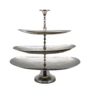 Three Tier Stainless Steel Cake Stand <b>Round</b> Dessert Display Handmade Multi Layer Party Serving <b>Tray</b> For Cupcake - Product Image 5