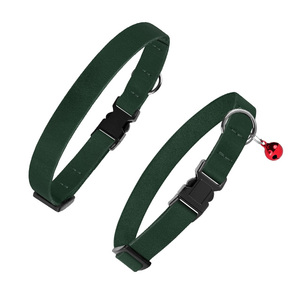 2026 Wholesale Customized Collar leather heart Comfortable Stretch Cat Collar Leash Set High quality Breathable Cat Collar - Product Image 3
