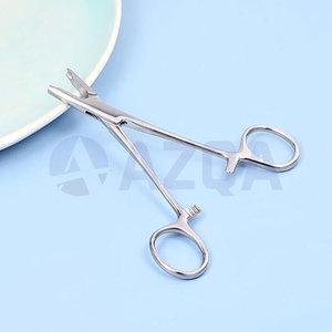 Pince de maintien micro-dermique professionnelle en acier inoxydable 3 mm AZ-H-23 – Durable et facile à utiliser pour la pose de bijoux de piercing corporel - Product Image 5