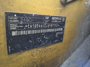 Minicargadora 246C de 2012, Inoperable, con Cabina Cerrada, Máquina de Construcción - Product Image 2