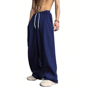 Pantalon Harem Rouge Homme – Taille Élastique avec Cordon de Serrage, Coton Décontracté, Poches Latérales, Respirant, Léger, Style Été, Coupe Droite - Product Image 6