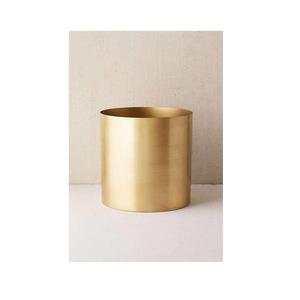 Venta al por mayor de fábrica: Tarro de metal redondo dorado personalizado para velas de aromaterapia, tarro de acero inoxidable - Product Image 1