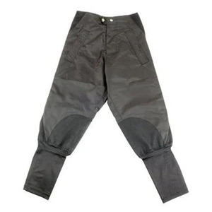 Pantalones de entrenamiento para jockey de carreras de caballos, pantalones de carreras de pista, poliéster, spandex y cuero PU, negro, agarre cómodo para el asiento - Product Image 4