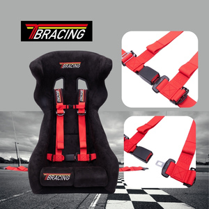 ชุดสายรัดนิรภัย TBRACING TUN-402 แบบ 4 จุด สำหรับรถสตรีทคาร์และรถคลาสสิค พร้อมสายรัดขนาด 2 นิ้ว รับทำโลโก้สั่งทำ แบรนด์ส่วนตัว ขายส่ง - Product Image 1