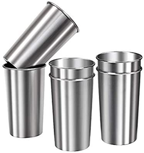 Vaso de Agua de Acero Inoxidable con Acabado Pulido Brillante, Artículo de Cocina para Uso Diario - Product Image 5