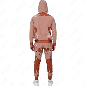 เซ็ตกางเกงฮู้ดพิมพ์ลายเสือ3D ใหม่ชุดวอร์มชุดกีฬาสุดเท่พร้อมซิปเต็มแนวสตรีทสำหรับฤดูใบไม้ร่วงฤดูหนาว - Product Image 3