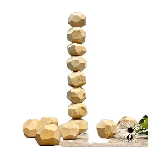 Supporta i giocattoli concentrati il classico gioco di blocchi di legno/Tumi Ishi- 100% realizzato in legno di tiglio naturale Vietnam 99GD