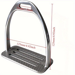 Estribos Duraderos para Montar a Caballo, Resistentes al Óxido, de Acero, Antideslizantes, con Reposapiés Anchos, Equipo Ecuestre para Exteriores - Product Image 2