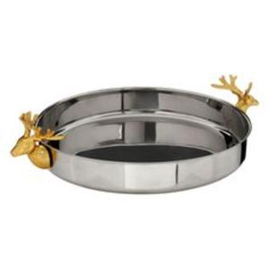 Bandeja de Servicio Moderna de Metal, Plato Decorativo para Cocina, Vajilla para Restaurantes, Cafés, Hoteles, Fiestas y Cenas Formales - Product Image 6