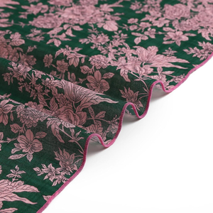 Beautiful New 47x47 Inch Square Green Pink Print Polyester <b>Scarf</b> <b>Silk</b> Screen Printed 100% Viscose Bandana Fashion Bandana - Product Image 4