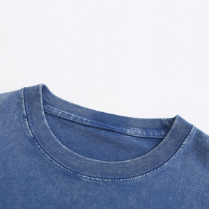 Customized Plus Size Vintage Acid Wash Breathable Oversized Solid Color 100% Cotton 220g Men's Hoodies Wholesale - Product Image 4