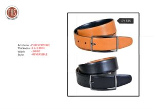 Cinturón de Cuero Reversible 2 en 1 de Alta Calidad para Hombre, 34 mm de Ancho, Cinturón Formal con Hebilla Giratoria Profesional - Product Image 3