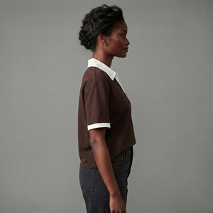 Nueva Llegada, Camisa de Mujer 100% Algodón, Estilo Casual, 2 Colores, Transpirable, Moderna, Corte Clásico, para Golf, con Logotipo Personalizado Bordado - Product Image 6