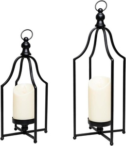 Nueva Tendencia 2026: Farol de Metal y Vidrio para Decoración del Hogar con Portavelas con Acabado Bronce para Bodas, Personalizable - Product Image 2