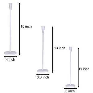 Support de bougie en aluminium blanc moulé à la main, écologique, centre de table pour anniversaire, Noël, Pâques, mariage, fête - Product Image 5