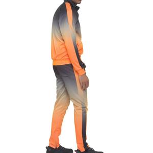 Custom Casual Solid <b>Track</b> <b>Suit</b> Men's Lightweight Warm Polyester Cotton Wholesale Custom Logo - Product Image 2