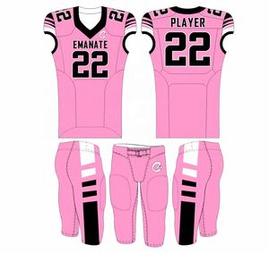 Uniforme de Fútbol Americano para Hombre, Transpirable, Talla Grande, Manga Corta, Diseño Personalizado, 100% Poliéster, Secado Rápido, Personalizado para Equipo - Product Image 2