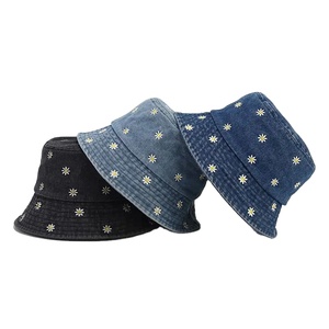 Sombrero de Pescador de Mezclilla Lavada de Alta Calidad, Ala Ancha, de Algodón, para el Sol, Playa, Verano, para Hombre - Product Image 1