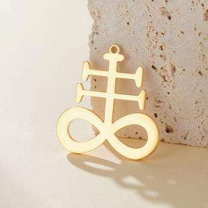 Latest Gothic Cross Symbol Charm Pendant Stainless Steel <b>Gold</b> Punk <b>Necklace</b> Bracelet Jewelry Accessory - Product Image 6