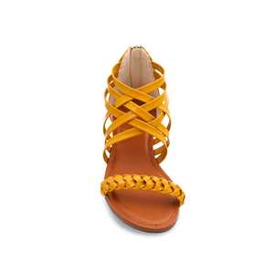 Sandalias formales amarillas con tacón FR5253 - Product Image 1