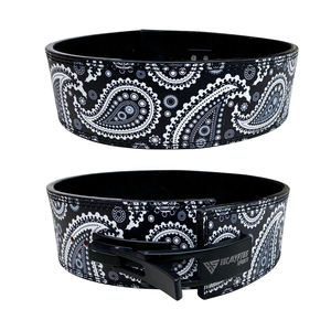 New Lever Buckle Custom Logo 13mm Thickness Anime Printed Advanced Protection Wrap-around Core Support Leather Weightlifting - Product Image 6