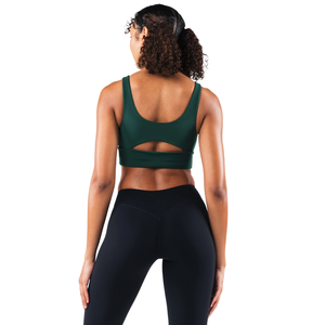 Sujetador deportivo sin costuras para mujer, con escote en V profundo, copas C y D, de alto soporte, para yoga, gimnasio, entrenamiento, elástico, moldeador, cómodo, top deportivo. - Product Image 2