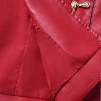 Veste de moto pour femme en peau de mouton véritable, personnalisable, confortable, respirante, imperméable, écologique, en toile de coton