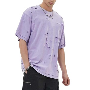 T-shirts formels à manches longues surdimensionnés style vintage délavés à l'acide 100% coton grandes tailles pour hommes Impression DTG - Product Image 5