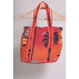 Bolsa de Mano de Algodón Kantha, Bolsa India Hecha a Mano, Bolsa de Compras Boho, Bolsa de Hombro Reutilizable, Regalo para Mujer - Product Image 5