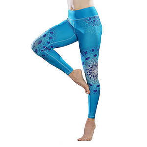 Pantalon de yoga taille haute en maille polyester élasthanne pour femme, respirant, décontracté, sport, gym, leggings sans couture, couleur unie, séchage rapide, grandes tailles - Product Image 2