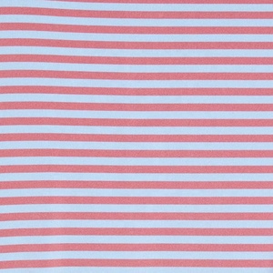 Men's Striped Short <b>Sleeve</b> Knitted Polo Shirt Casual Regular Fit Pink White Pattern - Product Image 5