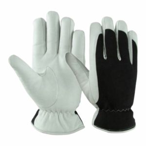 Gants de travail en cuir de vachette grainé de qualité supérieure, doux et confortables, robustes, pour la sécurité des mains, pour l'industrie et le jardinage - Product Image 1