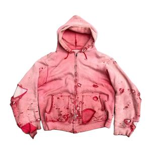 Sudadera Unisex con Lavado Ácido, Efecto Desgastado por el Sol, Tejido Grueso, Bordado, Estilo Holgado, Fabricantes Personalizados - Product Image 1