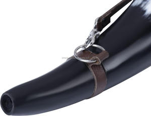 Corneta de Cuerno Sonora, Estilo Vikingo, Nórdico, Medieval, Animal, 9 Pulgadas, Cuerno Grande Pulido, Shofar, Material Orgánico - Product Image 4