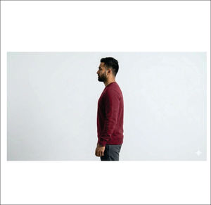 เสื้อสเวตเชิ้ตผ้าฟลีซคอตตอนเปล่าแบบขายส่งสำหรับทุกเพศ พิมพ์โลโก้ได้ตามต้องการ เสื้อสเวตเชิ้ตคอกลมผ้าคอตตอนผสมแบบเรียบสำหรับผู้ชาย - Product Image 3