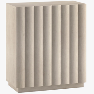 Meuble de rangement en bois festonné de luxe en gros, buffet console moderne en bois clair à 2 portes pour projets résidentiels et hôteliers - Product Image 6