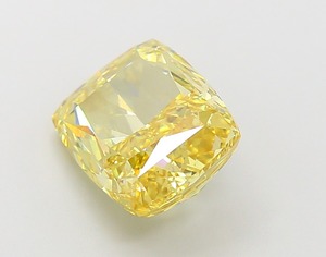 Diamant de laboratoire CVD de haute qualité 4,06 CT, taille coussin, jaune vif fantaisie, VS1, EX Cut, en vrac, stock fournisseur - Product Image 3