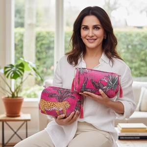 Set de Bolsas de Aseo Acolchadas de Terciopelo, Bolsa de Maquillaje para Cosméticos, Regalo de Cumpleaños, Regalo para Damas de Honor con Cierre - Product Image 1