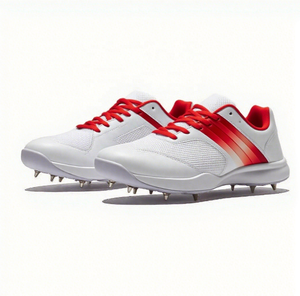 Chaussures de sport d'été pour hommes, blanches, en maille, à crampons, respirantes, à lacets, avec semelle extérieure en caoutchouc - Product Image 5