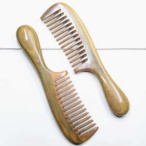 Peine de Bambú y Baquelita de Dientes Anchos con Patrón Natural de Feng Shui, Hecho a Mano, Ecológico y de Primera Calidad - Product Image 6