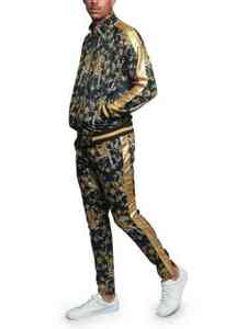 Material de felpa de algodón suave de la mejor calidad para la comodidad en invierno combinado con un chándal con estampado digital moderno. - Product Image 3