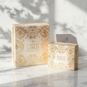 Kit Facial Radiant Gold, Iluminador, Potenciador de la Luminosidad, Pulidor de la Piel, Nutritivo, Anti-Opacidad, Set de Cuidado Profesional de Salón, OEM ODM - Product Image 2