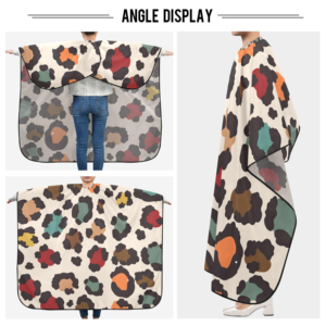 Capa de Salón con Logotipo Personalizado de Harbor Industry, de Alta Calidad, con Estampado de Leopardo, Impermeable, Cierre Ajustable a Presión, Servicio OEM, MOQ Bajo - Product Image 5