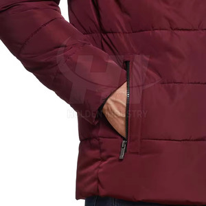 Veste matelassée en coton à finition lisse, veste matelassée en coton au look épuré, veste matelassée en coton à surface douce - Product Image 6