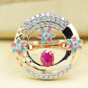 Elegant Vintage Enamel <b>Open</b> <b>Ring</b> Gold Plated with Unique Personality Design Distinctive Jewelry <b>Ring</b> with waterproof enamel - Product Image 1