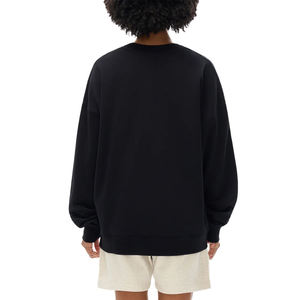 Sweat-shirt à capuche oversize respirant avec technique de gonflage, impression numérique, motif dessin animé automne, col rond - Product Image 4