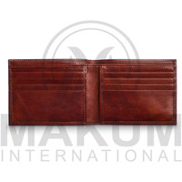 Dompet Kulit Asli dan Tempat Kartu Dompet Vintage untuk Pria Terbuat dari kulit sapi