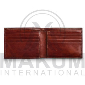 Carteras y tarjeteros de cuero genuino, monedero vintage para hombre, hecho de cuero vacuno - Product Image 5