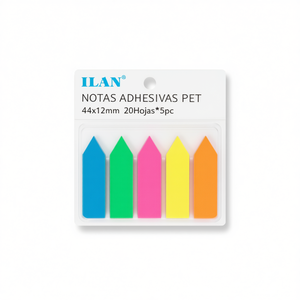 ILAN PET Notas Adhesivas 44x12mm 20 Hojas 5 Colores Forma de Punta - Product Image 3
